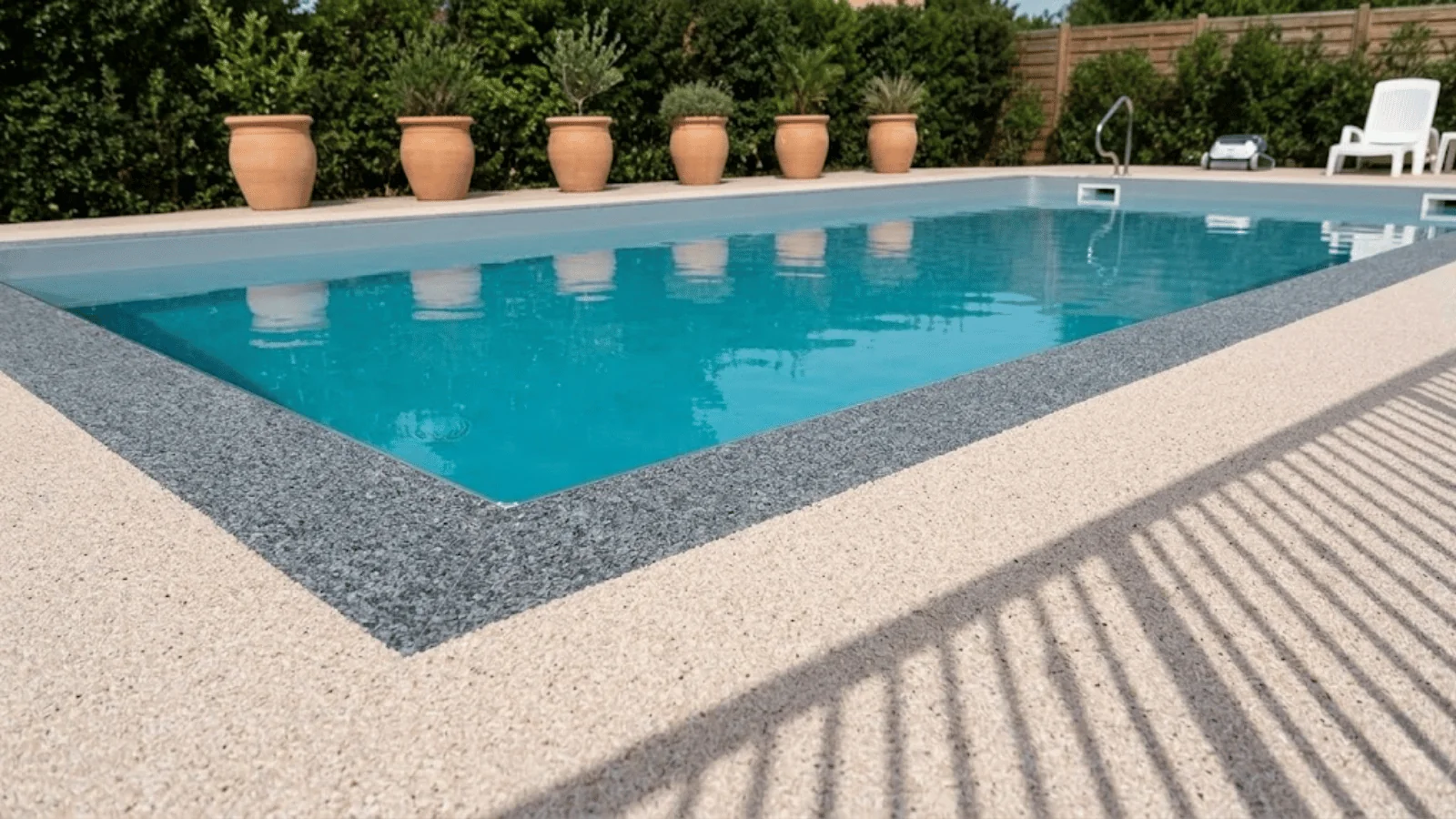 Pool safety surface guide