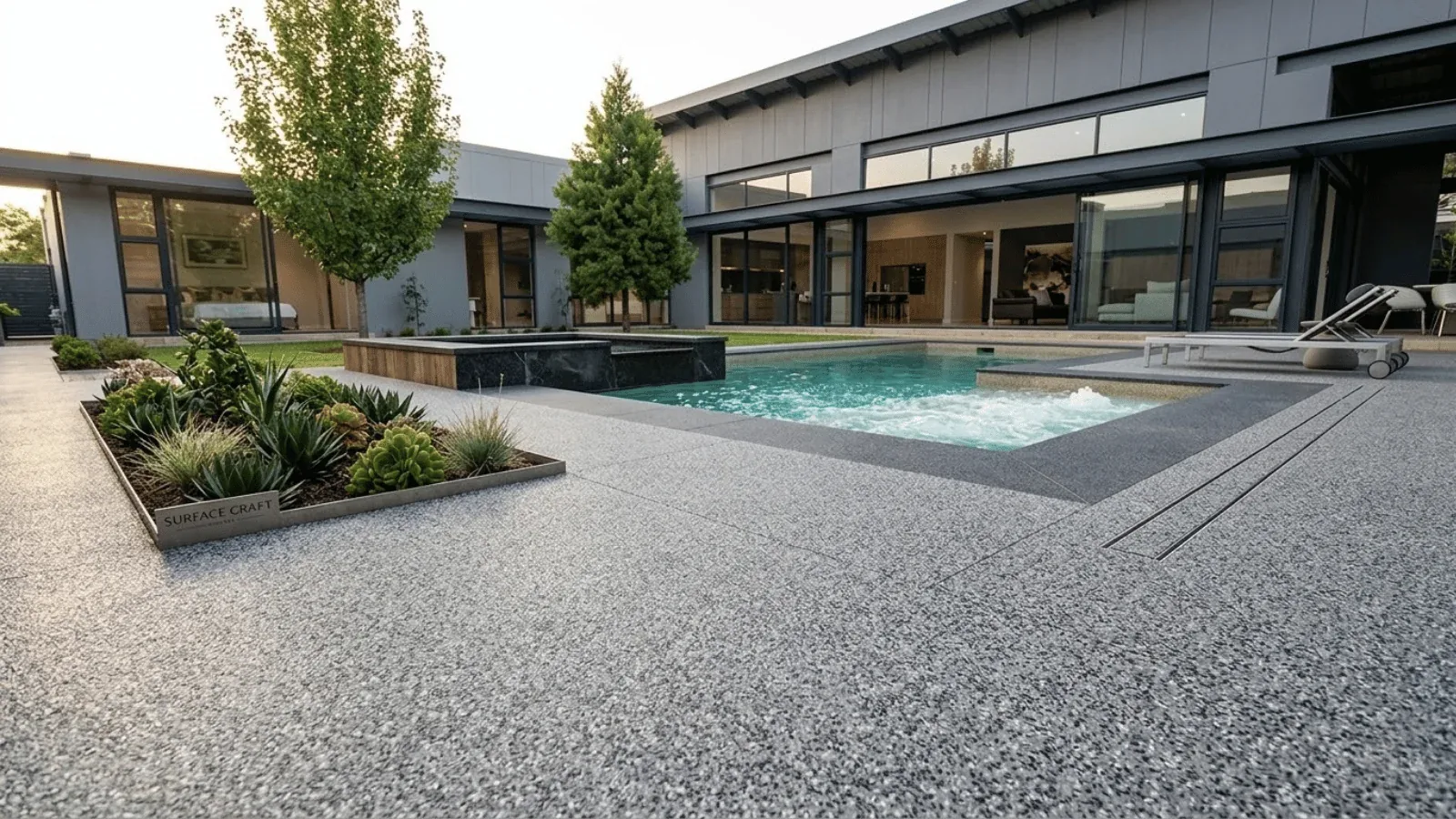 Pool and patio transition resurfacing in Adelaide