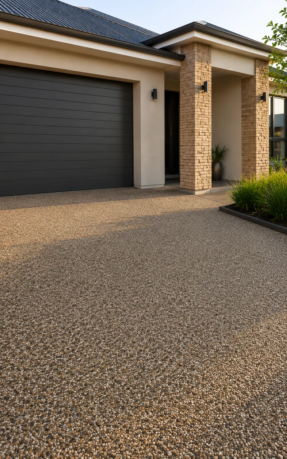 Completed resin-bound resurfacing example shown on the Brighton page, representing work across Brighton & nearby southern beach suburbs