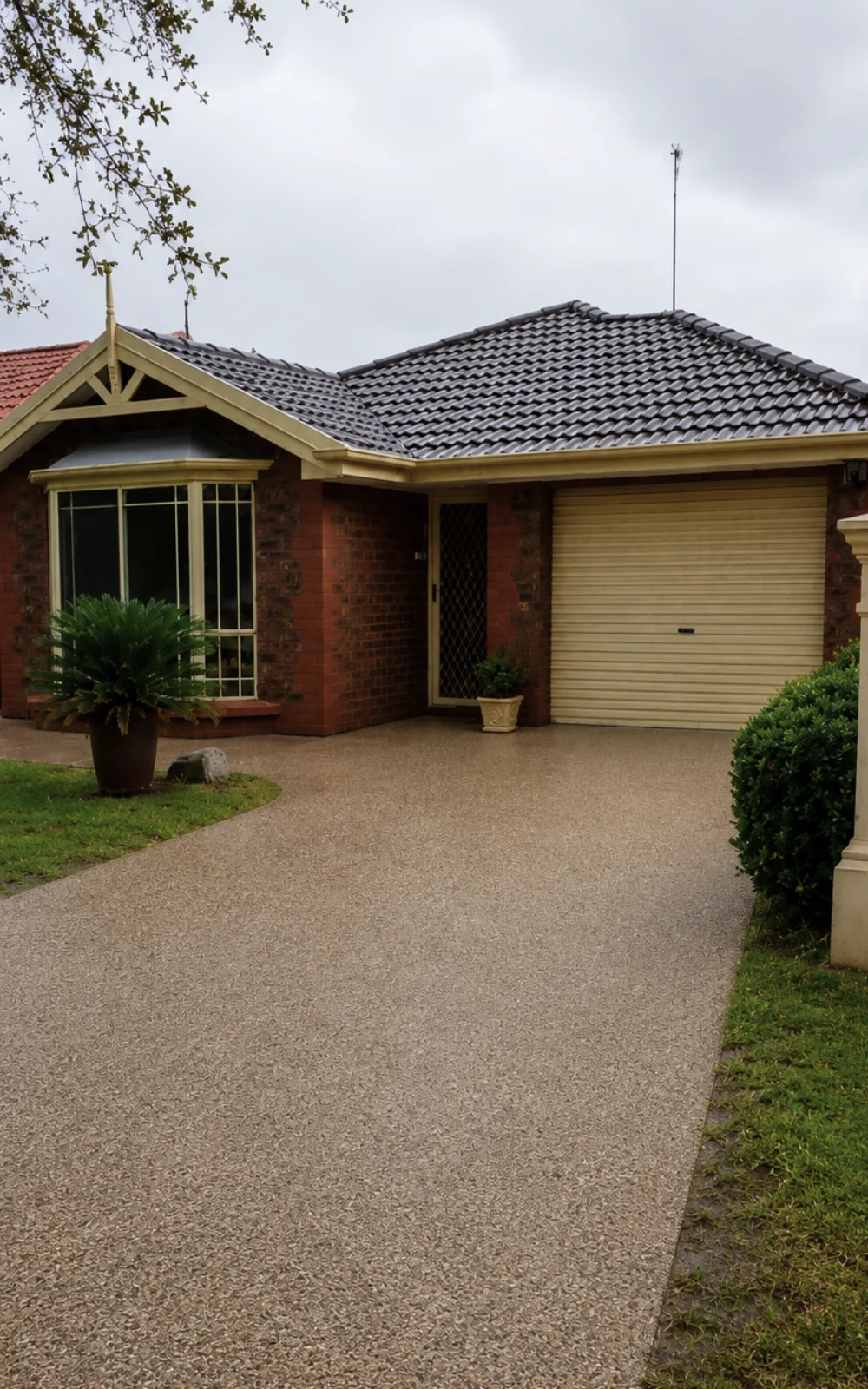 Completed resin-bound resurfacing example shown on the Brighton page, representing work across Brighton & nearby southern beach suburbs