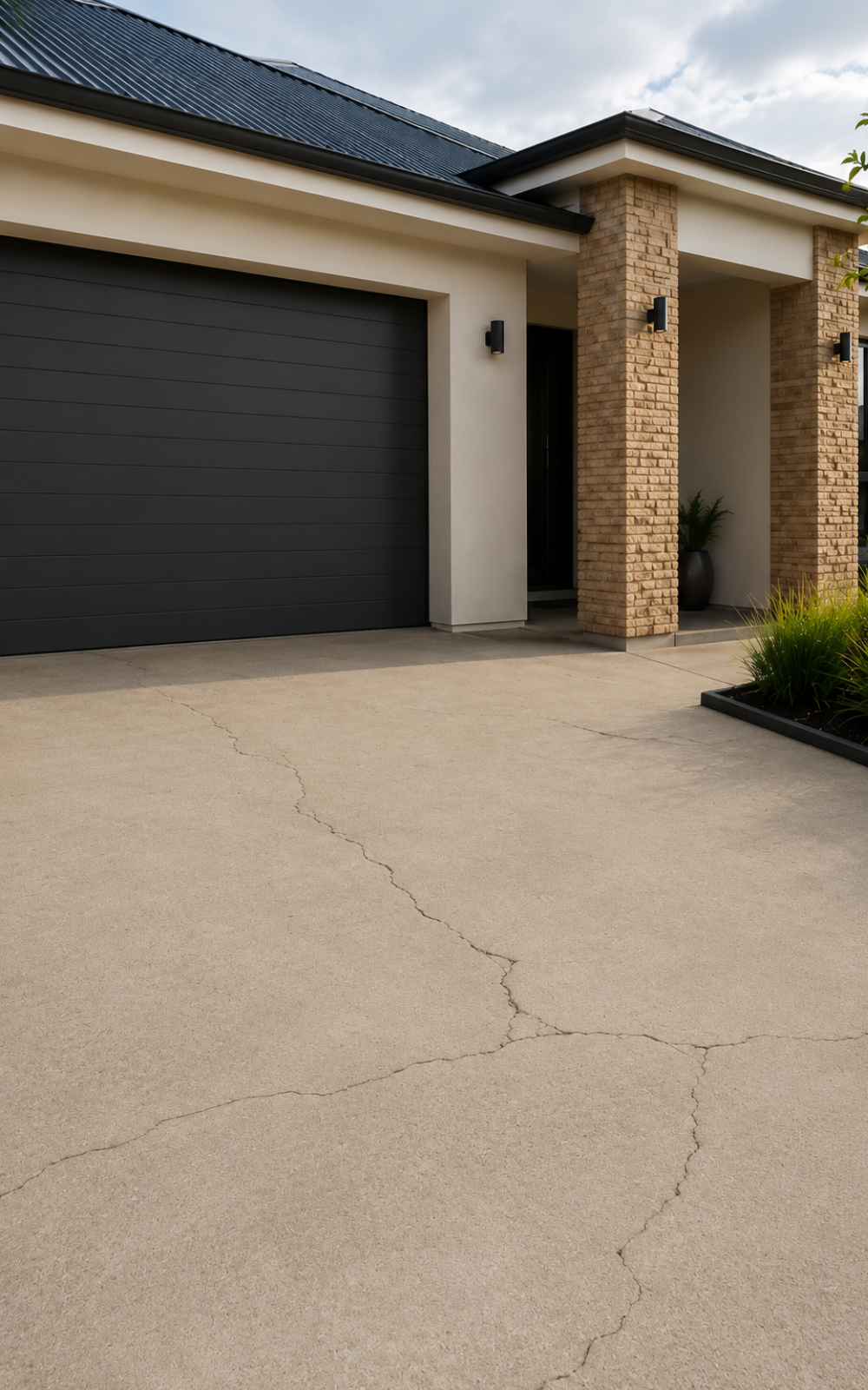 Driveway surface before resurfacing example 2