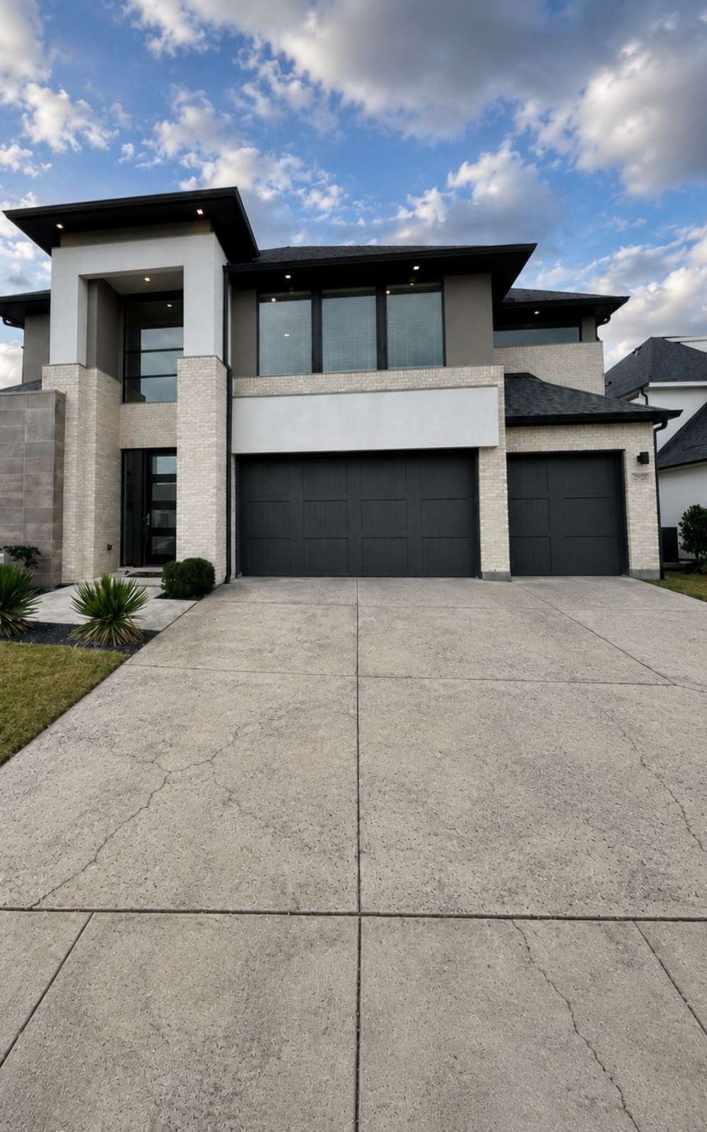 Driveway surface before resurfacing example 3