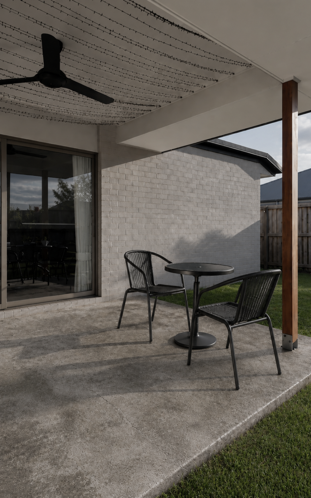 Patio surface before resurfacing example 2