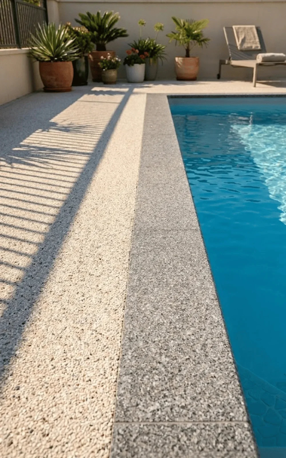 Completed pool surrounds resurfacing example 1