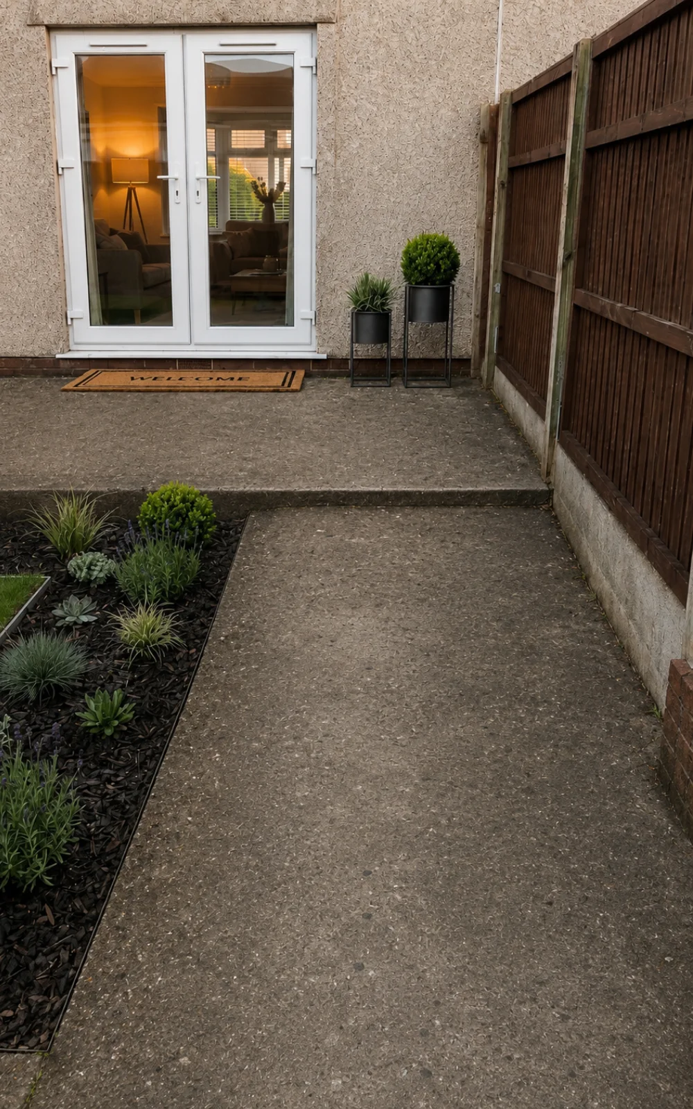 Walkway surface before resurfacing example 2